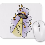 Baskı Dükkanı Ufo Get in Loser Mouse Pad