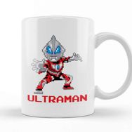 Baskı Dükkanı Ultraman Pixel Characters Porselen Beyaz Kupa Bardak