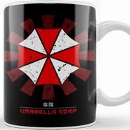 Baskı Dükkanı Umbrella Corp Retro Japanese Resident Evil Kupa