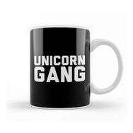 Baskı Dükkanı Unicorn Gang Text Kupa