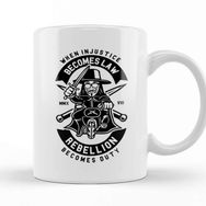 Baskı Dükkanı V For Vendetta Crest Porselen Beyaz Kupa Bardak