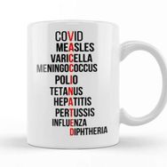 Baskı Dükkanı Vaccinated Measles Varıcella Menıngococcus Kupa Bardak