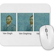 Baskı Dükkanı Van Gogh Van Goghing Mouse Pad
