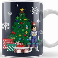 Baskı Dükkanı Vegeta Around The Christmas Tree Kupa Bardak