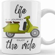 Baskı Dükkanı Vespa Journey Kupa Bardak