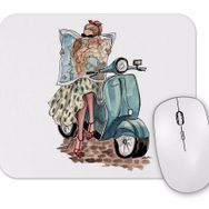 Baskı Dükkanı Vespa Travel Mouse Pad