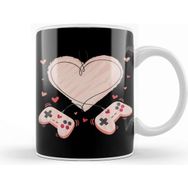 Baskı Dükkanı Video Gamer Valentines Day With Controllers Heart 01 Kupa Bardak