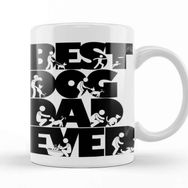 Baskı Dükkanı Vintage Best Dog Dad Ever Cool Father's Day Gift Retro Köpek Kupa Bardak