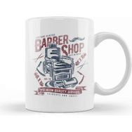 Baskı Dükkanı Vintage Classic Barber Shop Kupa Bardak