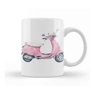 Baskı Dükkanı Vintage Pink Vespa Retro Scooter Kupa