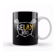 Baskı Dükkanı Vintage Relax Bro Lacrosse Cute Distressed Lax Pun Kupa