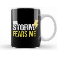 Baskı Dükkanı Vintage The Storm Fears Me Funny Severe Weather Kupa