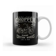 Baskı Dükkanı Vintage West Coast Chopper Motorcycle Garage Kupa