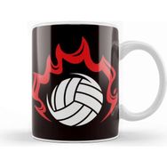 Baskı Dükkanı Volleyball Player Ball Sports Team Coach Beach Volleyball Beyaz Porselen Kupa Bardak