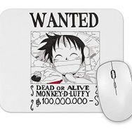 Baskı Dükkanı Wanted Luffy Mouse Pad