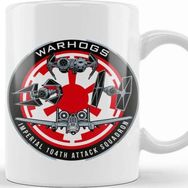 Baskı Dükkanı Warhogs Imperial 104 Tk Attack Squadron Beyaz Porselen Kupa Bardak