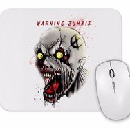 Baskı Dükkanı Warning Zumbie Mouse Pad