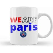 Baskı Dükkanı We Are Parıs Beyaz Porselen Kupa Bardak