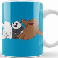Baskı Dükkanı We Bare Bears 05 Beyaz Porselen Kupa Bardak