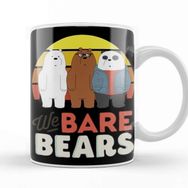 Baskı Dükkanı We Bare Bears 06 Beyaz Porselen Kupa Bardak