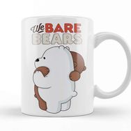 Baskı Dükkanı We Bare Bears 08 Beyaz Porselen Kupa Bardak