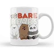 Baskı Dükkanı We Bare Bears Beyaz Porselen Kupa Bardak