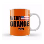 Baskı Dükkanı Wear Orange Day 2021 Beyaz Porselen Kupa Bardak