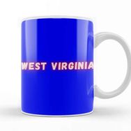 Baskı Dükkanı West Virginia Quote Beyaz Porselen Kupa Bardak