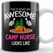Baskı Dükkanı What An Awesome Camp Nurse Looks Like Beyaz Porselen Kupa Bardak
