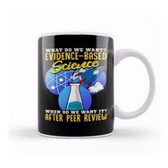 Baskı Dükkanı What Do We Want Evidence Based Science! Scientist Beyaz Porselen Kupa Bardak