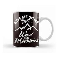 Baskı Dükkanı Wind Mountains Paragliding Skydiving Parachuting Flying Kupa Bardak