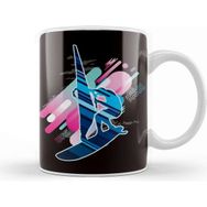 Baskı Dükkanı Windsurfing Abstract Windsurfer Sailboarding Water Sports Beyaz Porselen Kupa Bardak