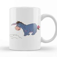 Baskı Dükkanı Winnie The Pooh Eeyore 016 Beyaz Porselen Kupa Bardak