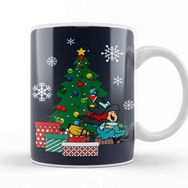 Baskı Dükkanı Winsome Witch Around The Christmas Tree Beyaz Porselen Kupa Bardak