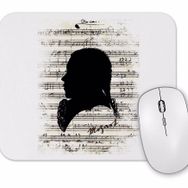 Baskı Dükkanı Wolfgang Amadeus Mozart Piyano Müzik Notaları Mouse Pad