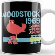 Baskı Dükkanı Woodstock 50TH Anniversary 1969 2020 Woodstock Woodstock 1969 Peace Love Bird Kupa
