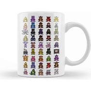 Baskı Dükkanı World Of Fnaf 8bit Pixel Art Beyaz Porselen Kupa Bardak