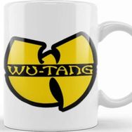 Baskı Dükkanı Wu Tang Clan Logo Wutang Clan Vintage 9os Vintage Style Beyaz Porselen Kupa Bardak
