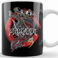 Baskı Dükkanı Yakuza Dragon Beyaz Porselen Kupa Bardak
