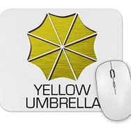 Baskı Dükkanı Yellow Umbrella Mouse Pad