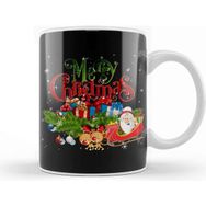 Baskı Dükkanı Yılbaşı Yeni Yıl Konseptli Merry Christmas 011 Kupa Bardak