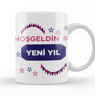 Baskı Dükkanı Yılbaşı Yeni Yıl Konseptli Mutlu Yıllar Hediye 010 Kupa Bardak