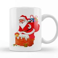 Baskı Dükkanı Yılbaşı Yeni Yıl Konseptli Noel Baba 01 Kupa Bardak
