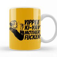 Baskı Dükkanı Yippee Ki Yay Mother Fucker Quote 2022 Beyaz Porselen Kupa Bardak