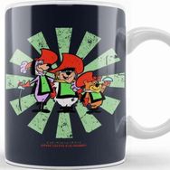 Baskı Dükkanı Yippee Yappee And Yahooey Retro Japanese Beyaz Porselen Kupa Bardak