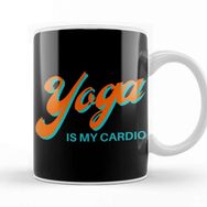 Baskı Dükkanı Yoga Is My Cardio Beyaz Porselen Kupa Bardak