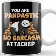 Baskı Dükkanı You Are Pandastic, No Sarcasm Attached Funny Panda Kupa