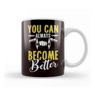 Baskı Dükkanı You Can Always Become Better Trainer Fitness Instructor Gym Kupa