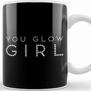 Baskı Dükkanı You Glow Girl Kupa