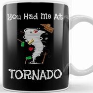Baskı Dükkanı You Had Me At Tornado Funny Severe Weather Pun Kupa